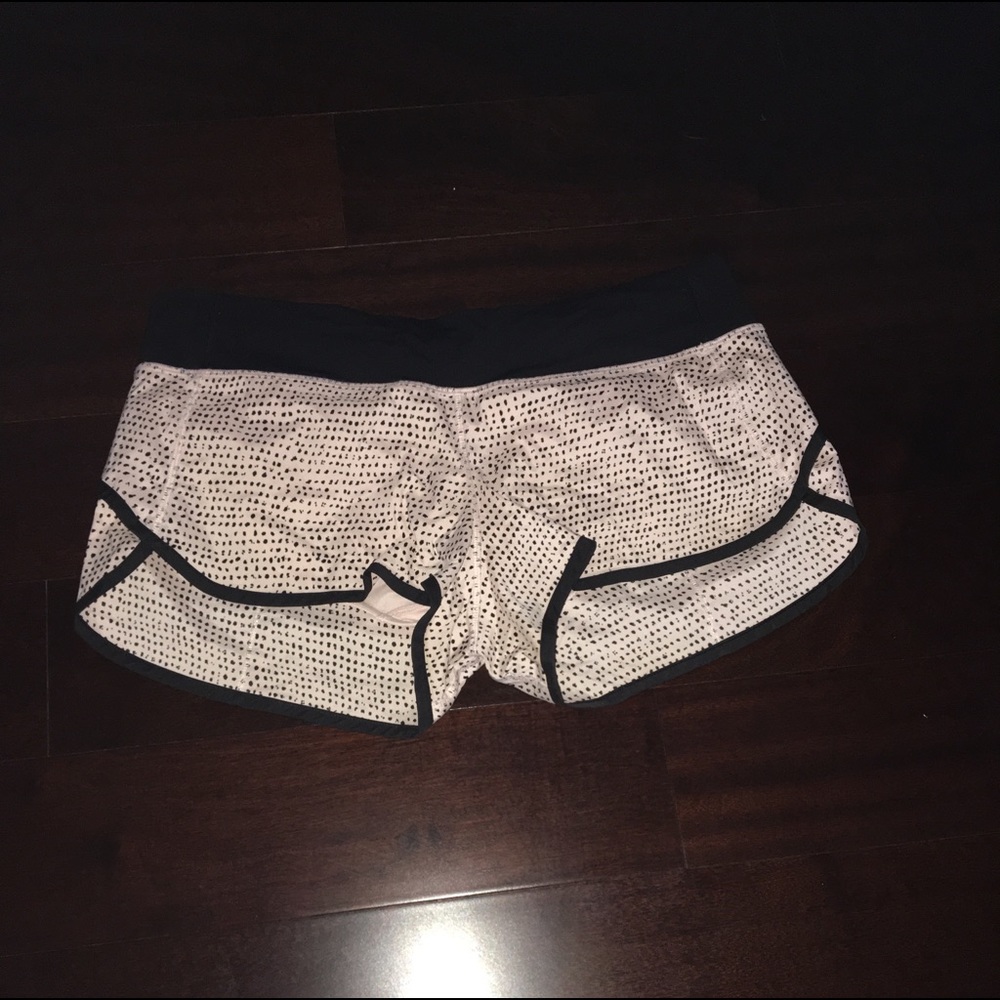 Light pink and black speed shorts